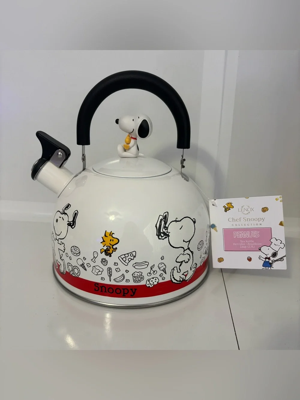 NWT Chef Snoopy x Lenox Tea Kettle